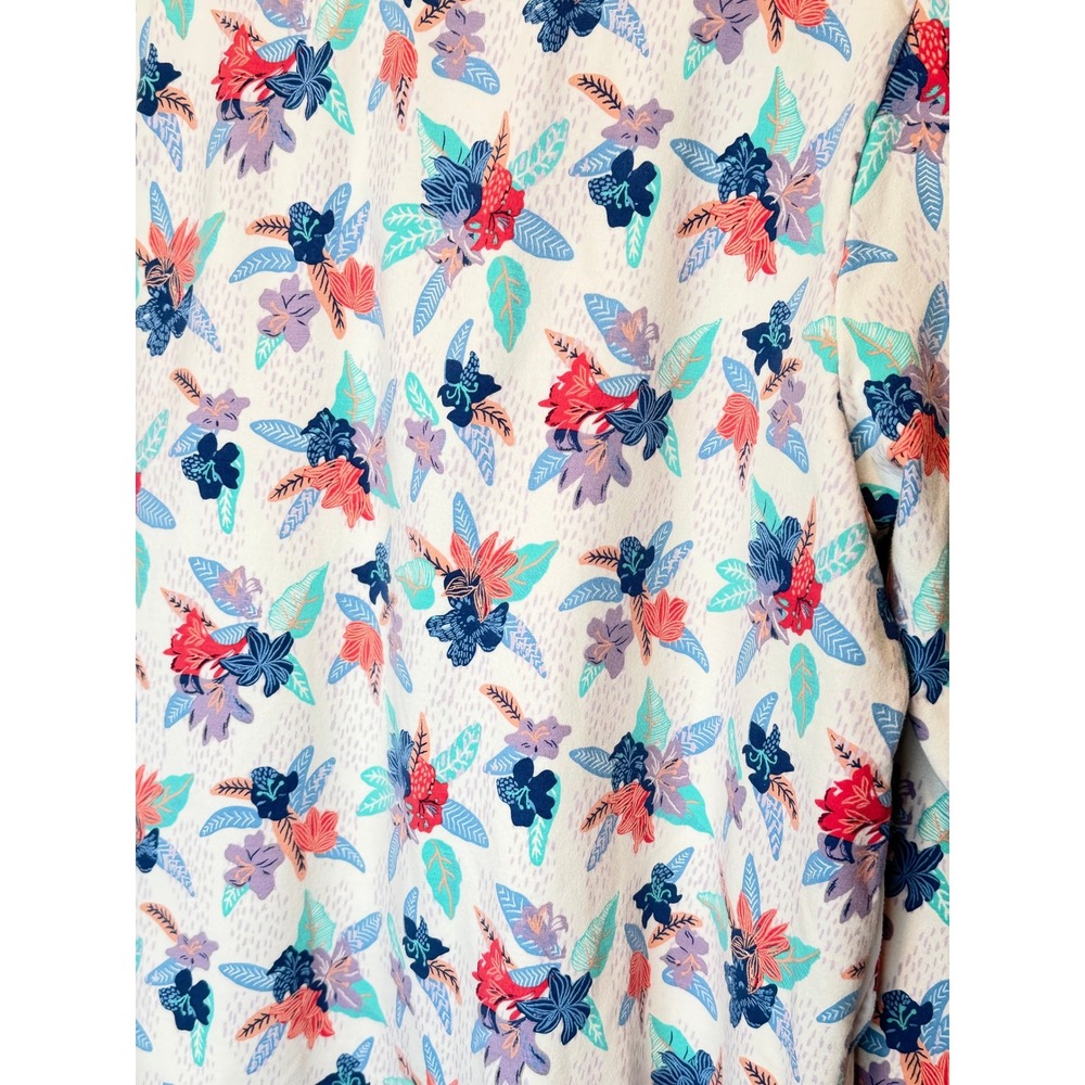 Vera Bradley Floral Quarter Zip Pullover Lightweight Athletic Top - Picture 6 of 6